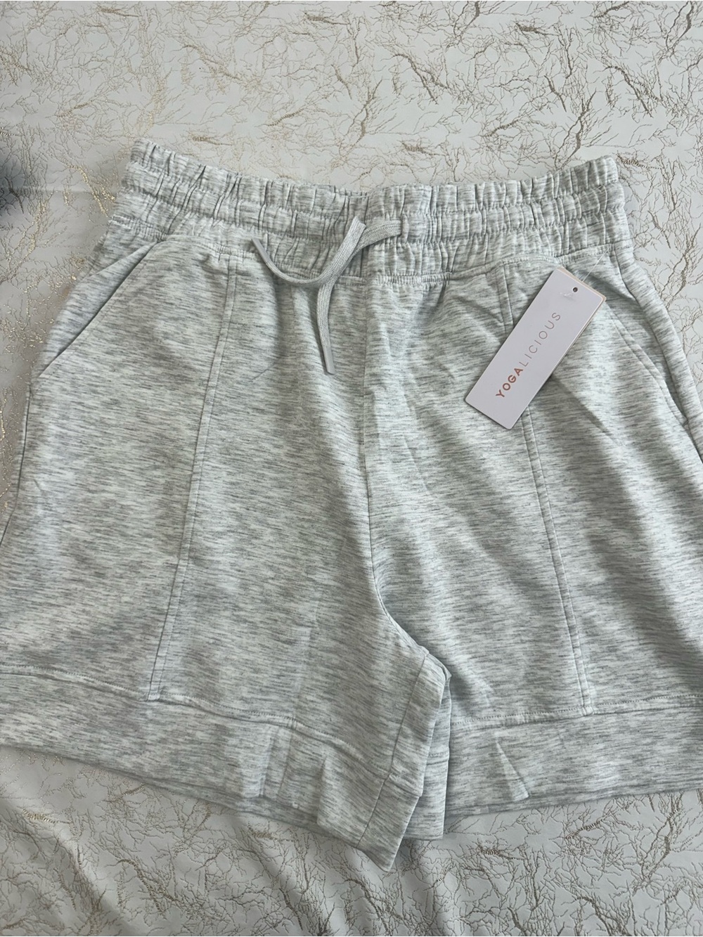 Yogalicious Women's Heather Gray Lounge Shorts
